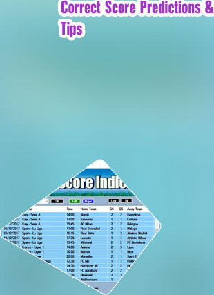 Bet numbers correct score prediction